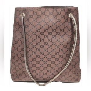 Gucci Gifford Tote Bag - Brown Nylon